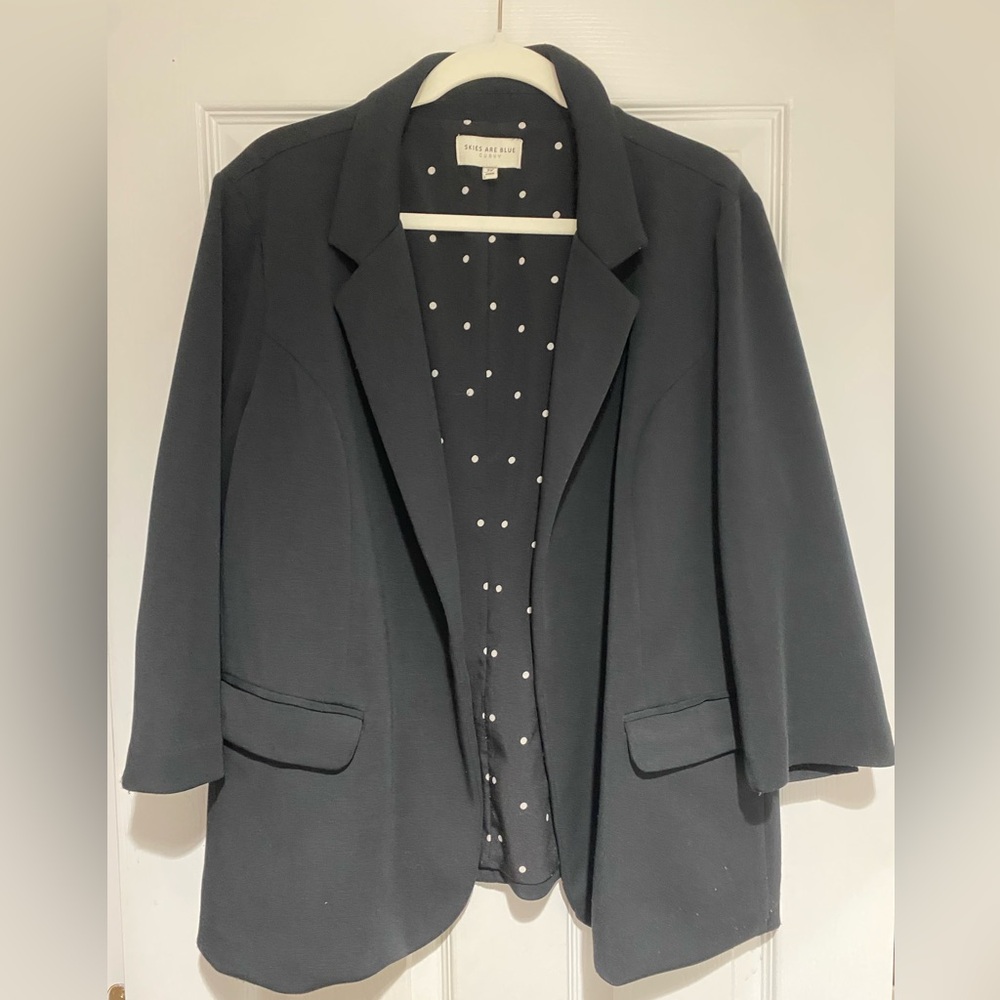 Skies are Blue Asa Modal Knit Blazer - 2X - Black - GUC - From my own closet!